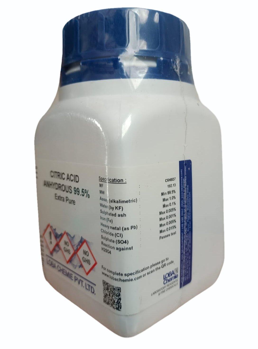 Citric Acid Anhydrous (99.5%) 500g Citric Acid Anhydrous (99.5%) 500g